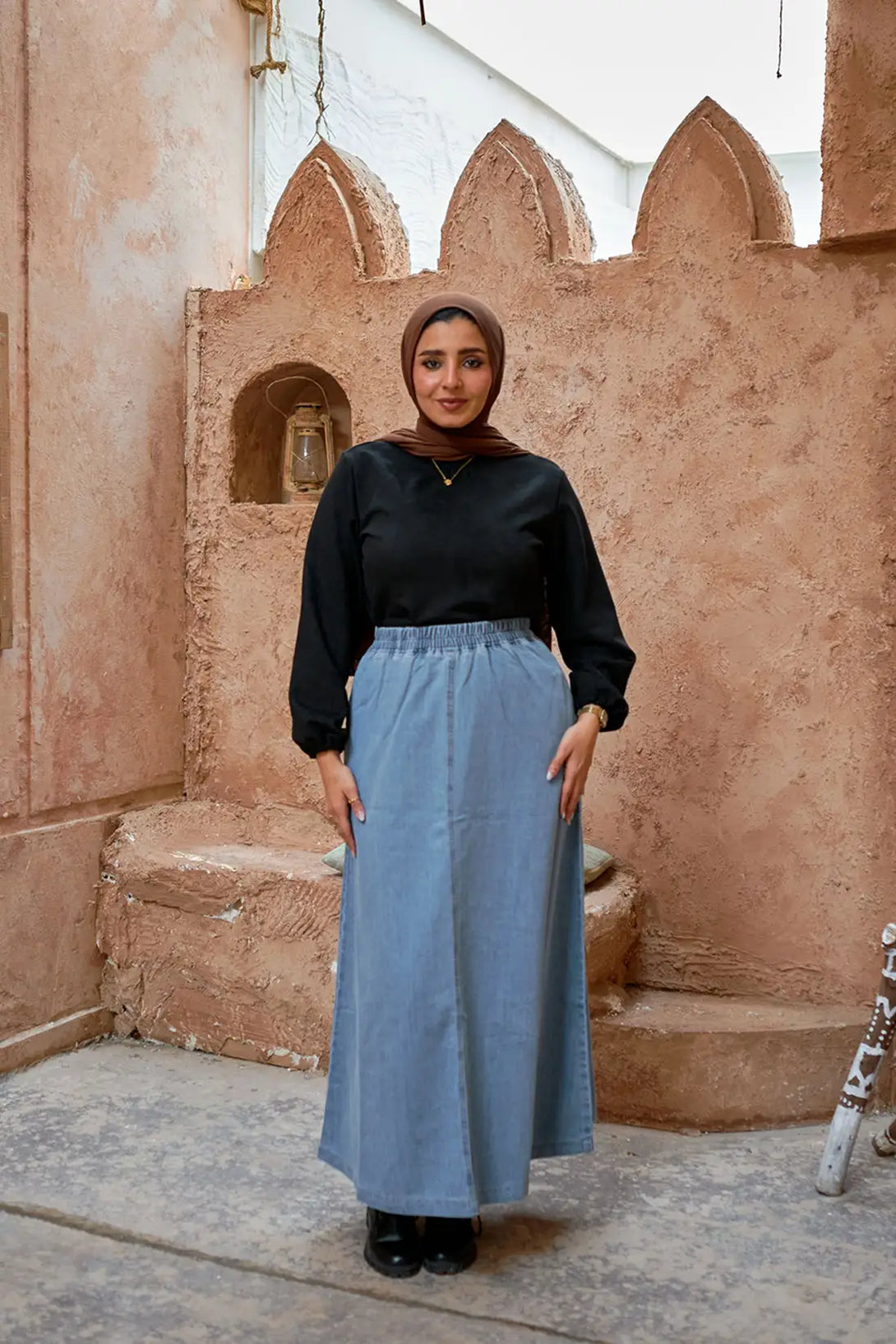 جيب جينز تركي - Basic Denim skirt