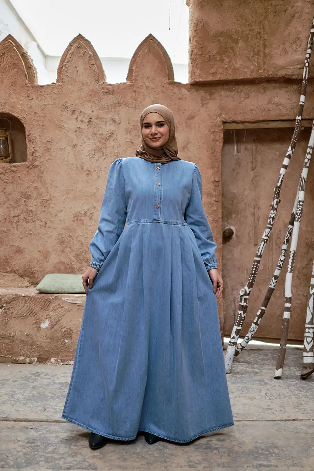 فستان جينز تركي Saja - 2025