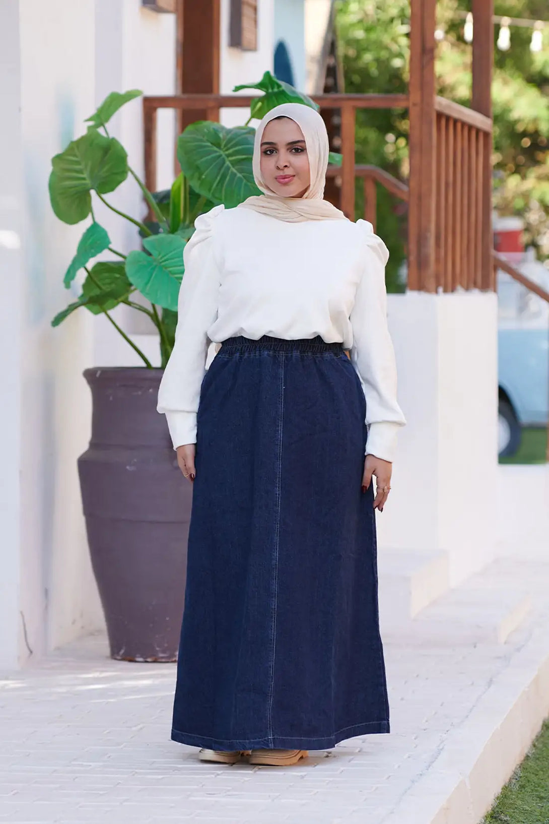 جيب جينز تركي - Basic Denim skirt