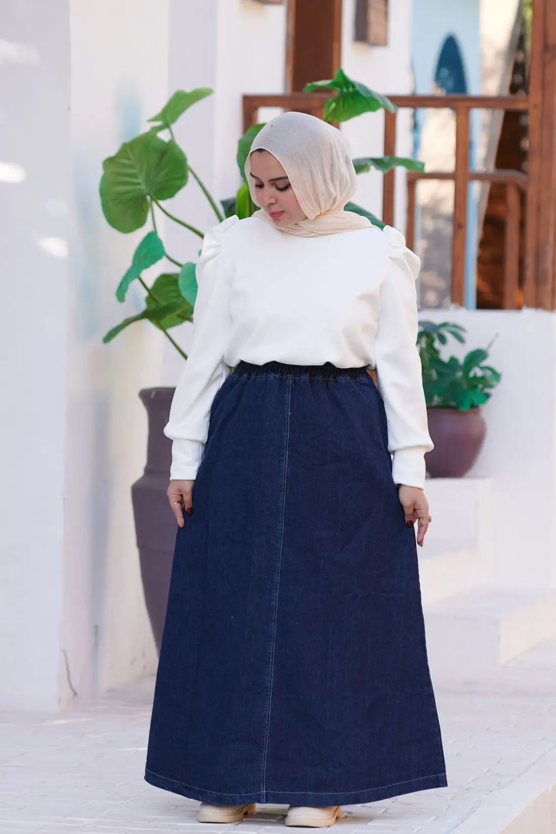 جيب جينز تركي - Basic Denim skirt