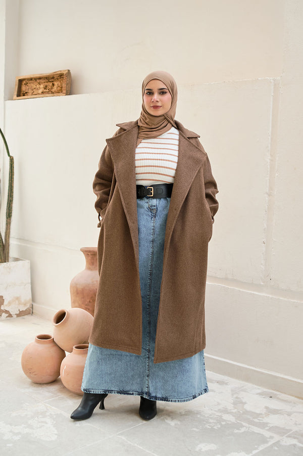 جيب جينز تركـي  - Aline denim skirt