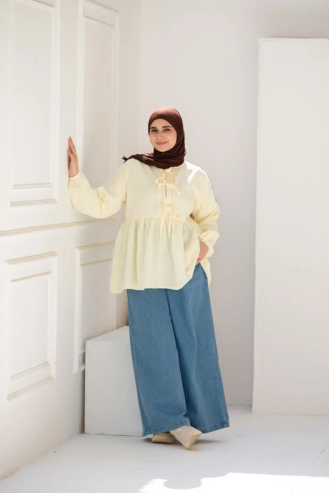 Denim wide leg Pants