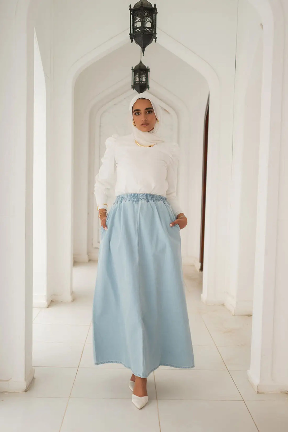 جيب جينز تركي - Basic Denim skirt