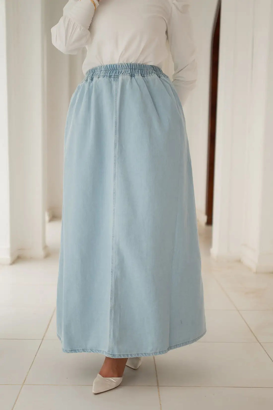 جيب جينز تركي - Basic Denim skirt