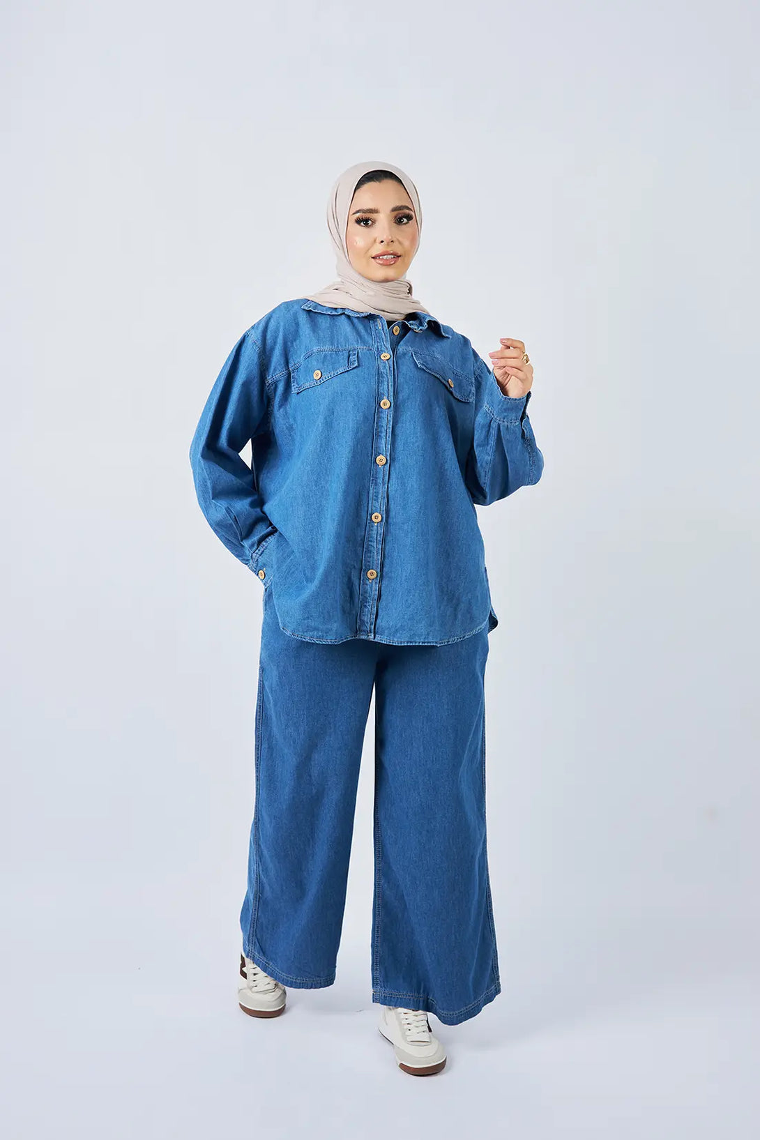 Denim Chemise - شميز جينز