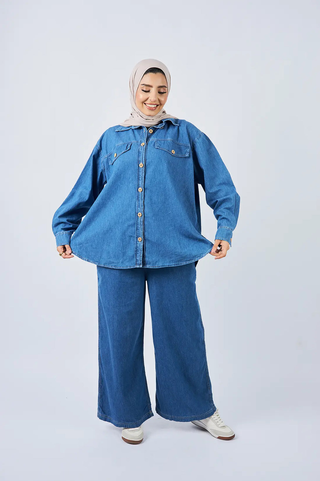 Denim Chemise - شميز جينز