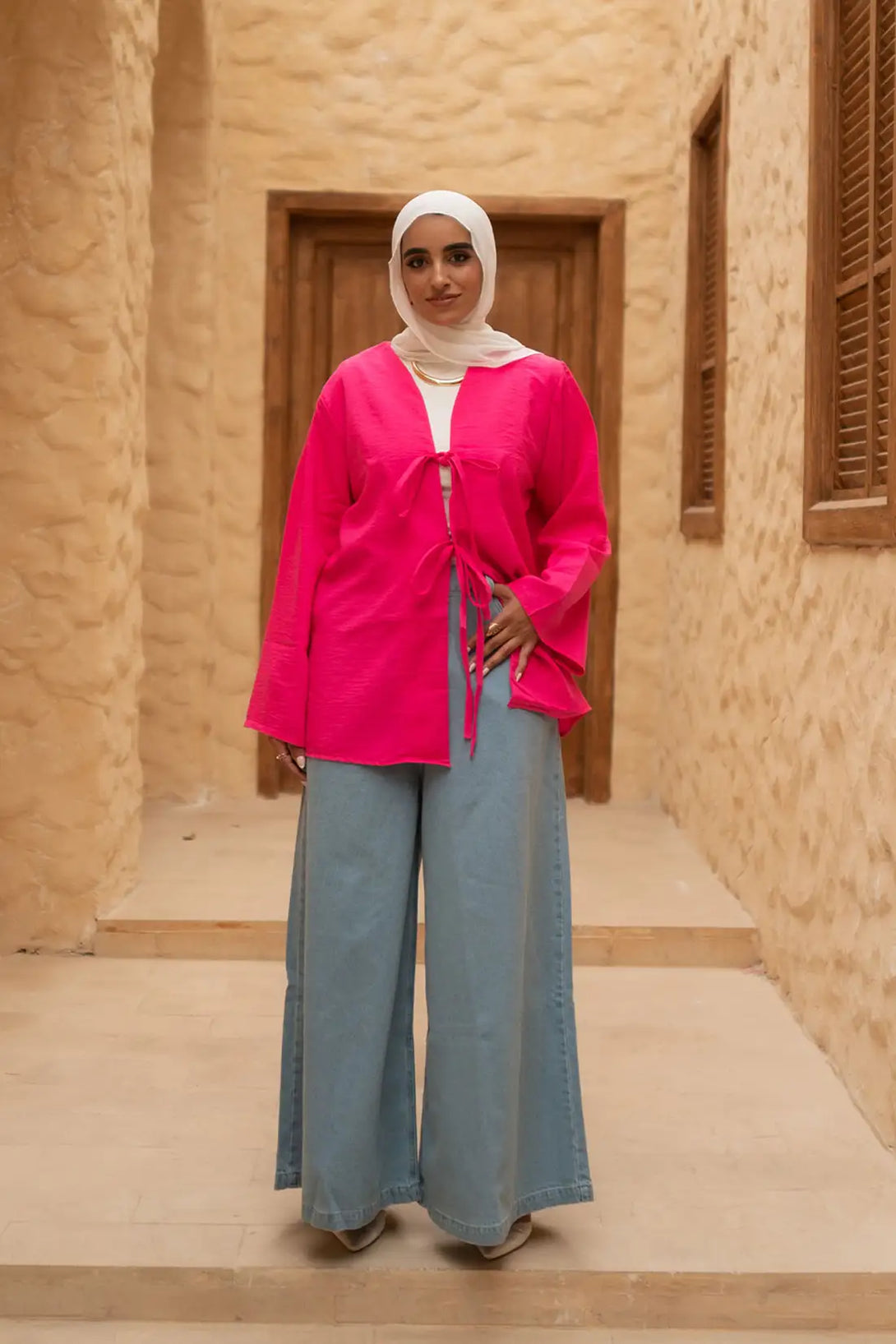 Denim wide leg Pants