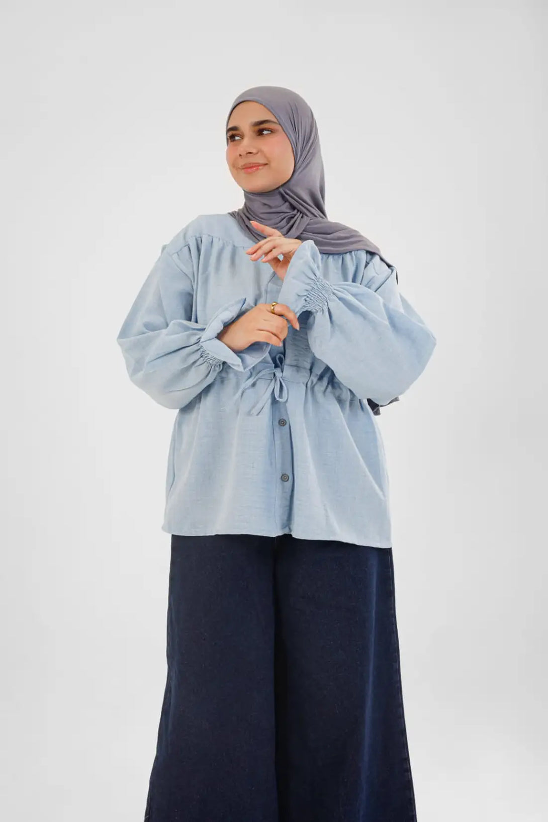 Denim wide leg Pants