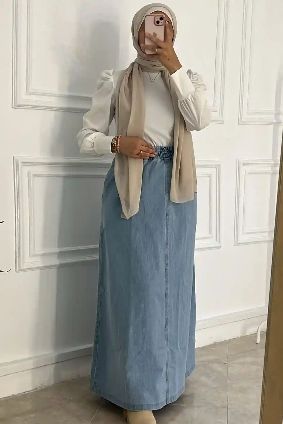 جيب جينز تركي - Basic Denim skirt