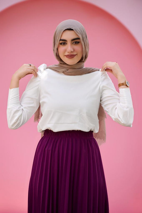 بلوزة كم بافى