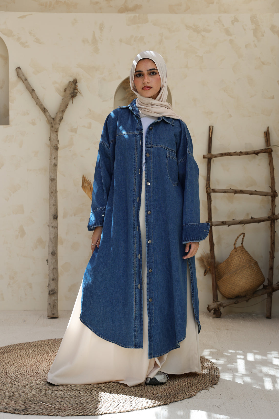 Long Denim Chemise