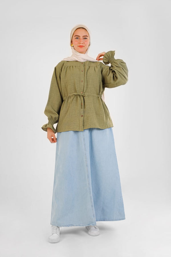 Denim wide leg Pants