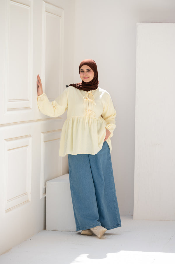 Denim wide leg Pants