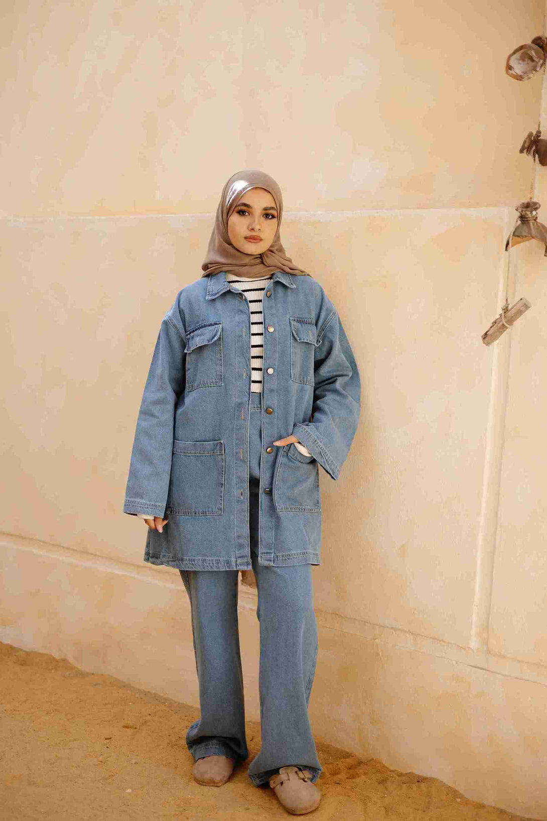 Turkish Denim Set Trouser