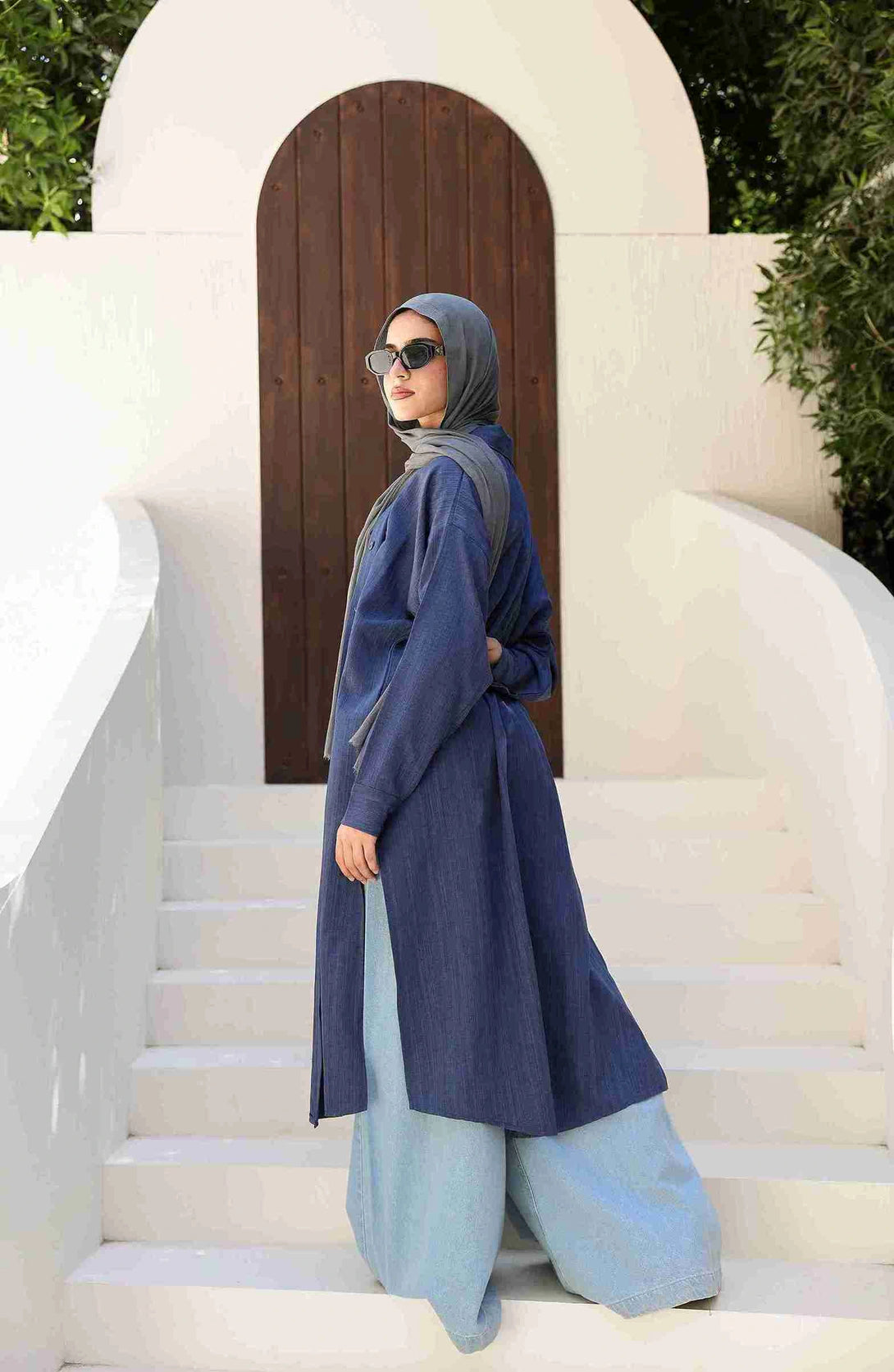 Embroidery long shirt
