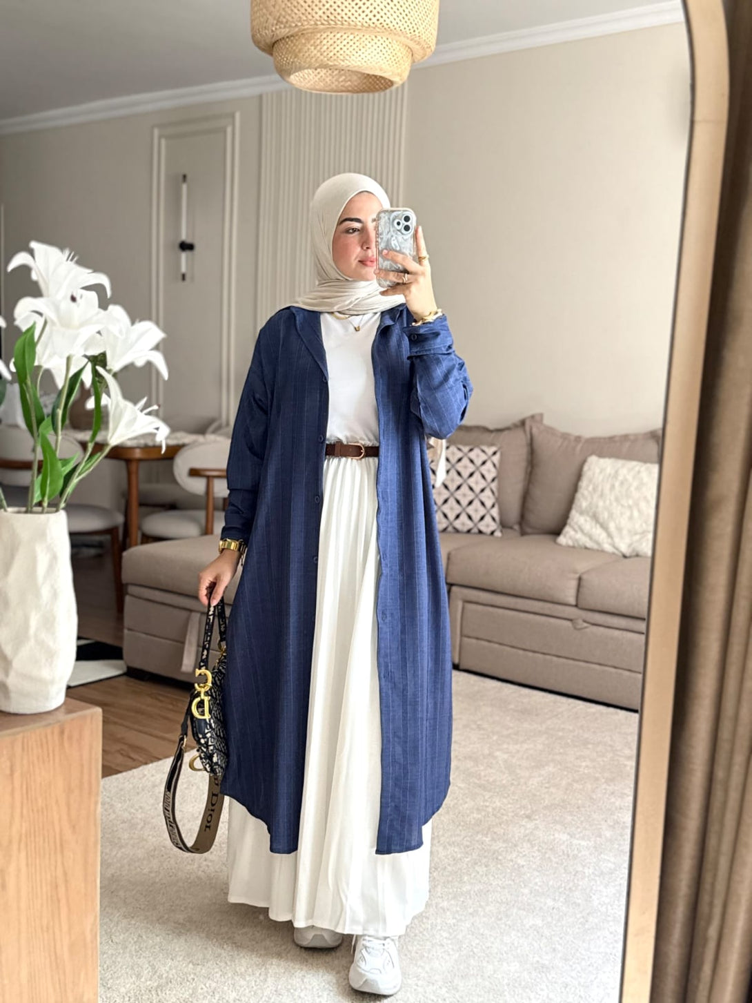 Embroidery long shirt