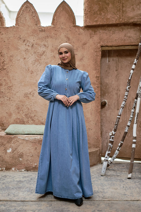 فستان جينز تركي Saja - 2025