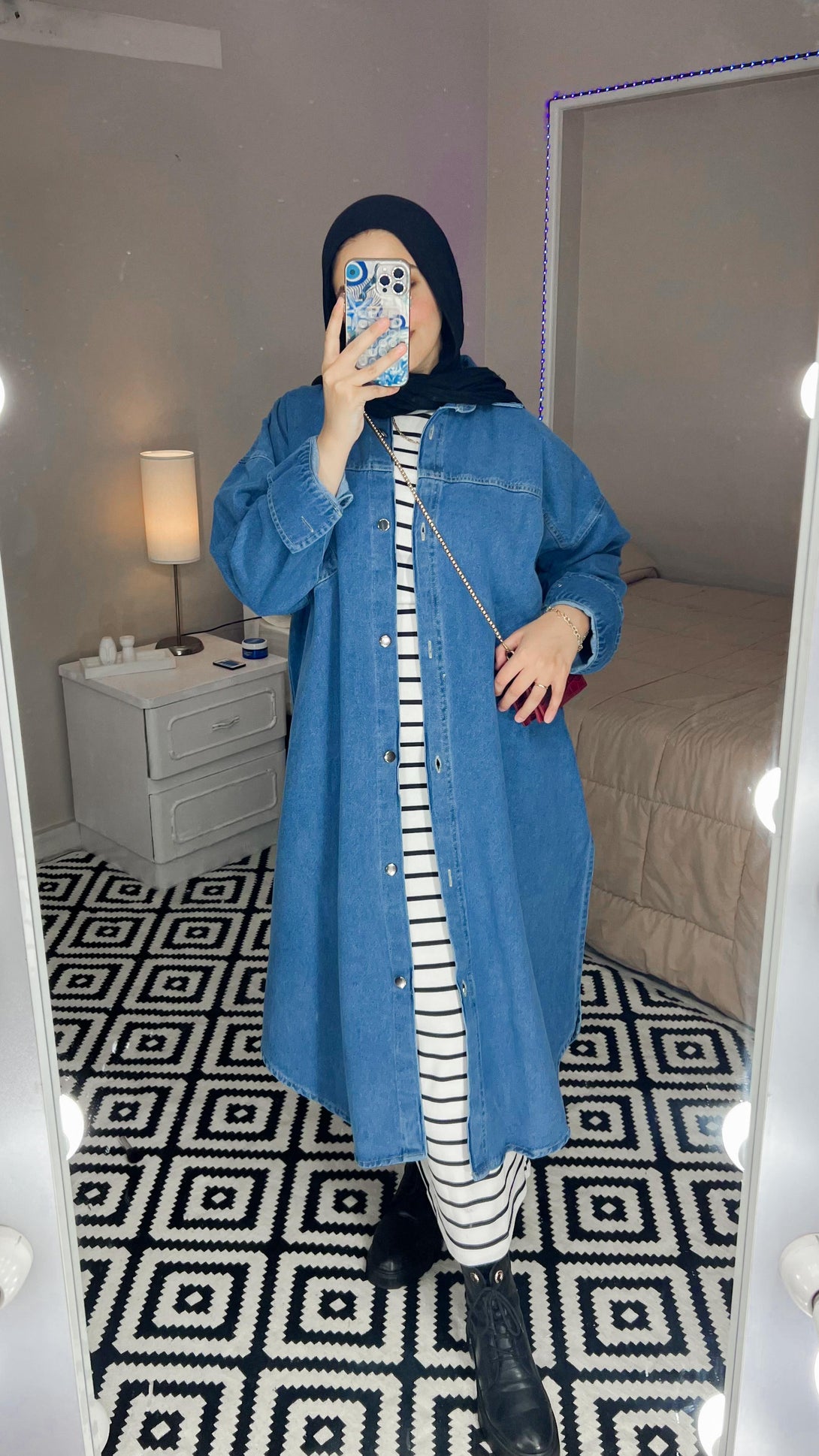 Long Denim Chemise