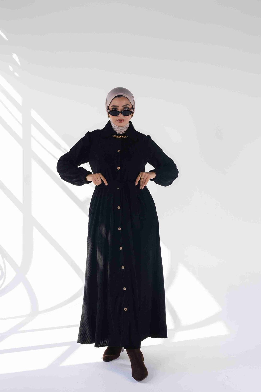 بالطو دريس مضلع - شتاء2026