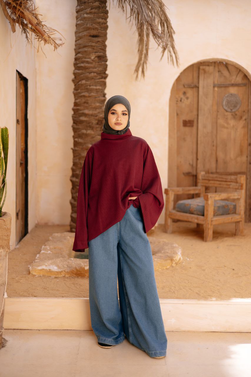 Denim wide leg Pants