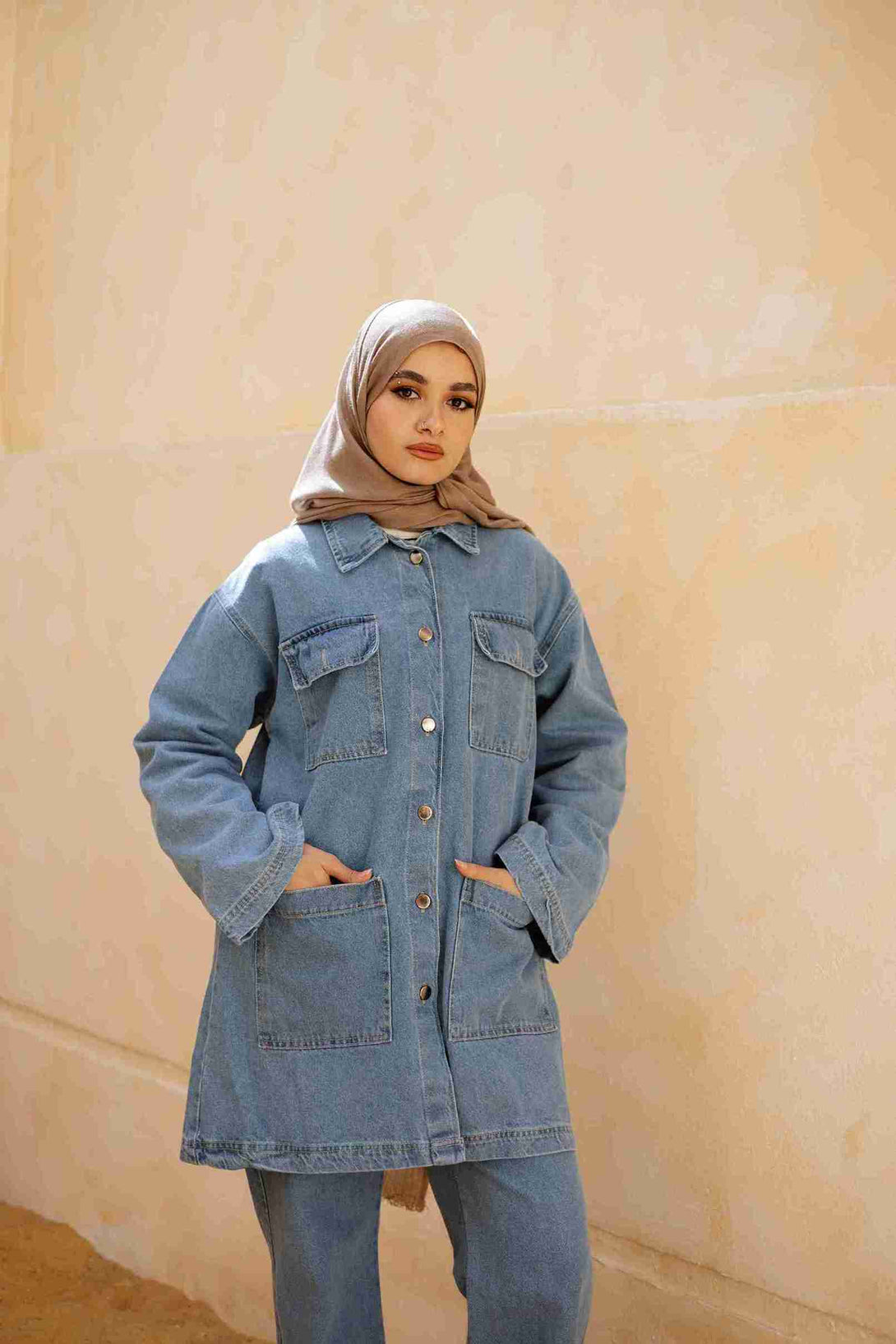 Turkish Denim Set Top
